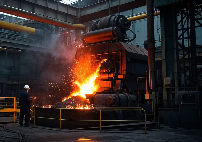 Machinery manufacturing, steel metallurgy, foundry industry, military equipment industry
